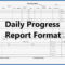 Construction Daily Report Template Word Example Free Project In Construction Daily Progress Report Template
