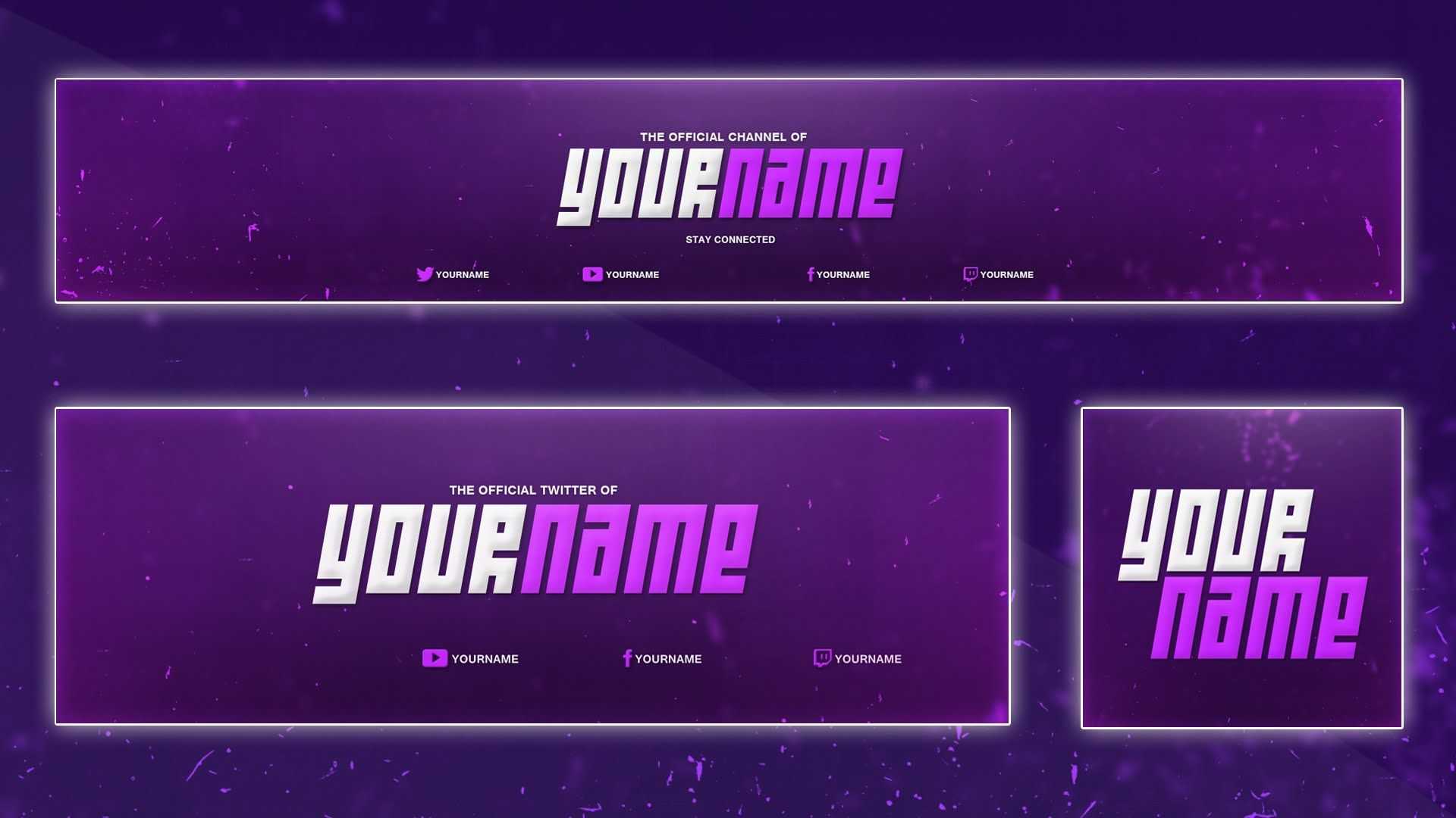 Cool Youtube Banner Template | Banner, Twitter Header In Twitter Banner Template Psd