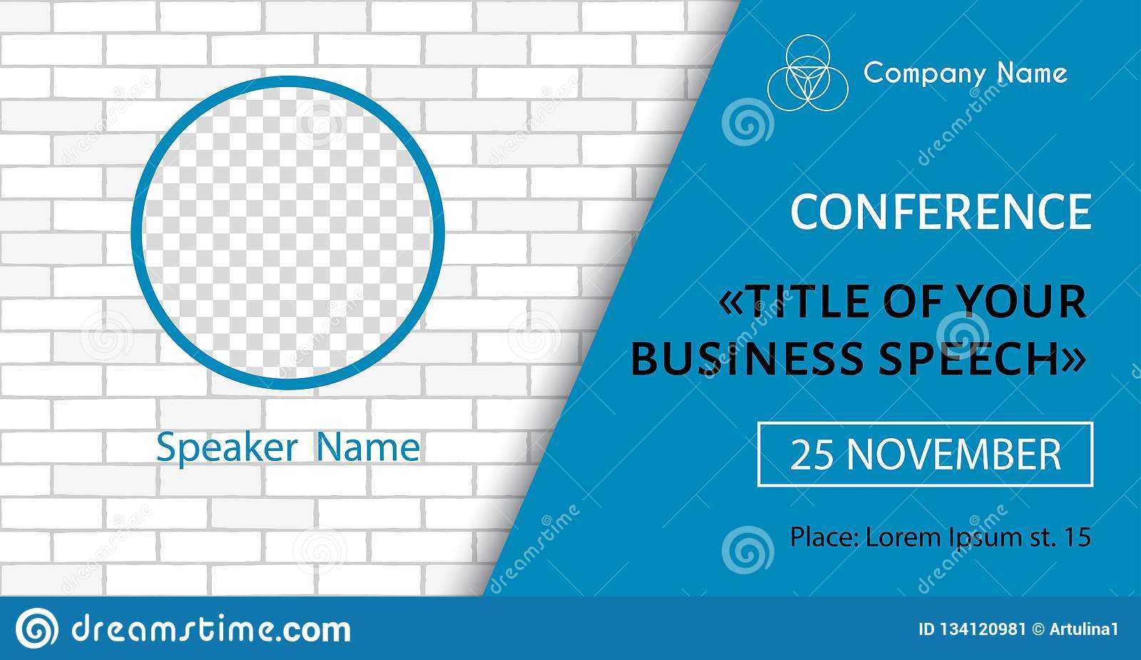 Corporate Announcement Poster Template. Vector Flyer For Pertaining To Event Banner Template