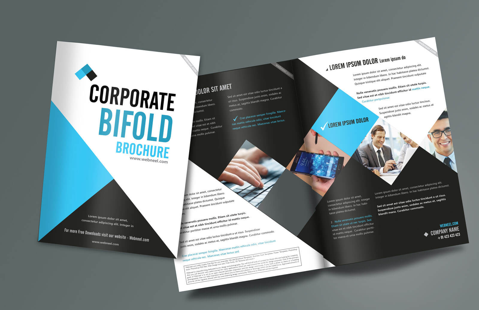 Corporate Bifold Brochure Design Templates – Freedownload Pertaining To Creative Brochure Templates Free Download