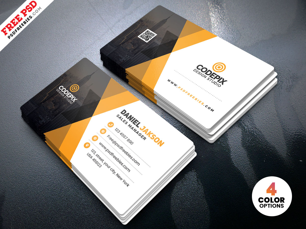 Corporate Business Card Template Psd | Psdfreebies Intended For Psd Name Card Template