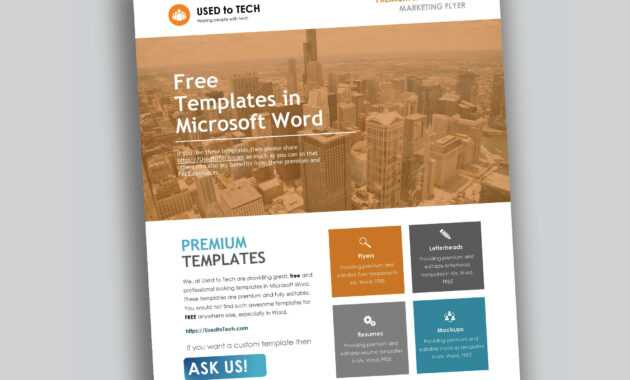 Corporate Flyer Design In Microsoft Word Free - Used To Tech inside Templates For Flyers In Word