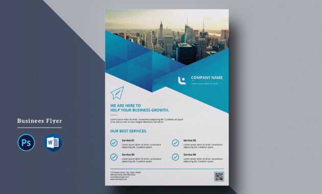 Corporate Flyer Template | A4 Business Flyer | Ms Word And for Free Business Flyer Templates For Microsoft Word