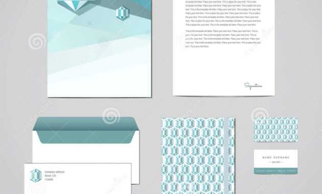 Corporate Identity Design Template. Documentation For pertaining to Business Card Letterhead Envelope Template