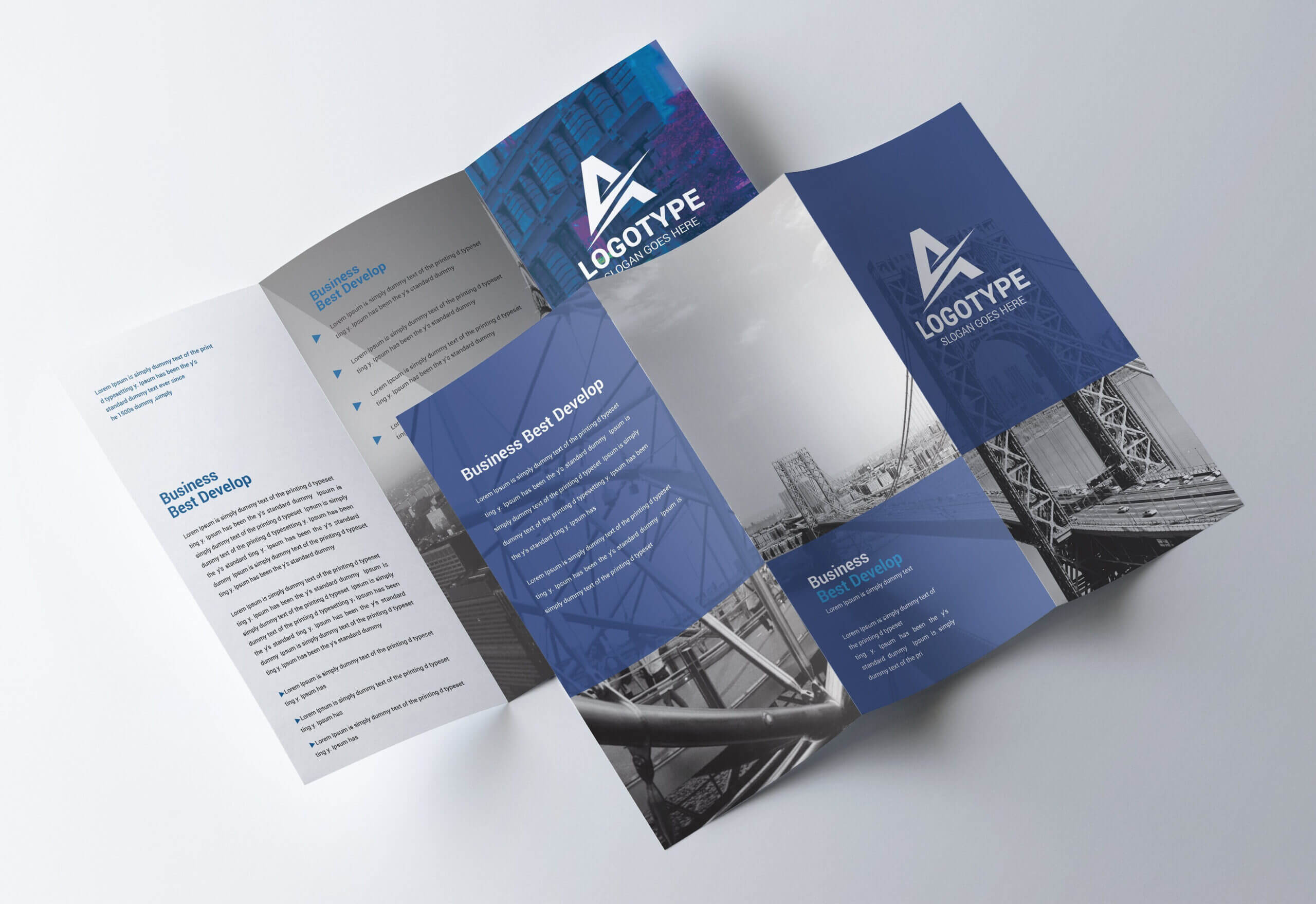 Corporate Tri Fold Brochure – Psd Template – Free Psd Flyer With Brochure Psd Template 3 Fold