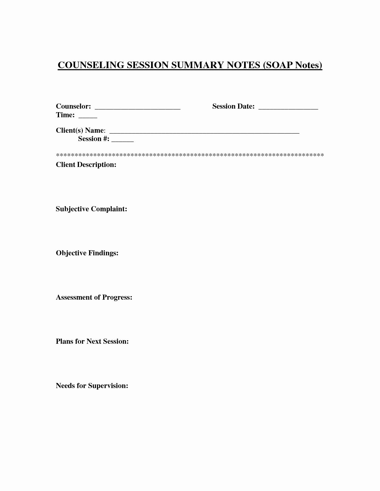 Counselling Assessment Form Template Then Soap Notes With Regard To Soap Note Template Word