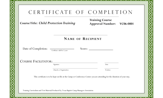 Course Completion Certificate Template | Certificate Of for Class Completion Certificate Template