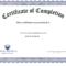 Course Completion Certificate Template In Word | Cv Sample In Downloadable Certificate Templates For Microsoft Word