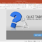 Create A Quiz In Powerpoint With Quiz Tabs Powerpoint Template With How To Create A Template In Powerpoint