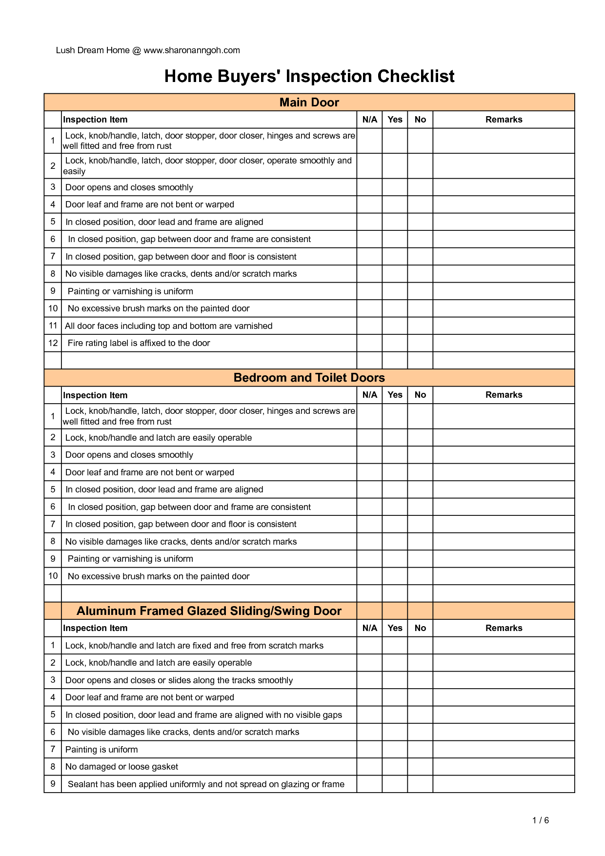 Creating A Home Inspection Checklist Using Microsoft Excel Intended For Property Management Inspection Report Template