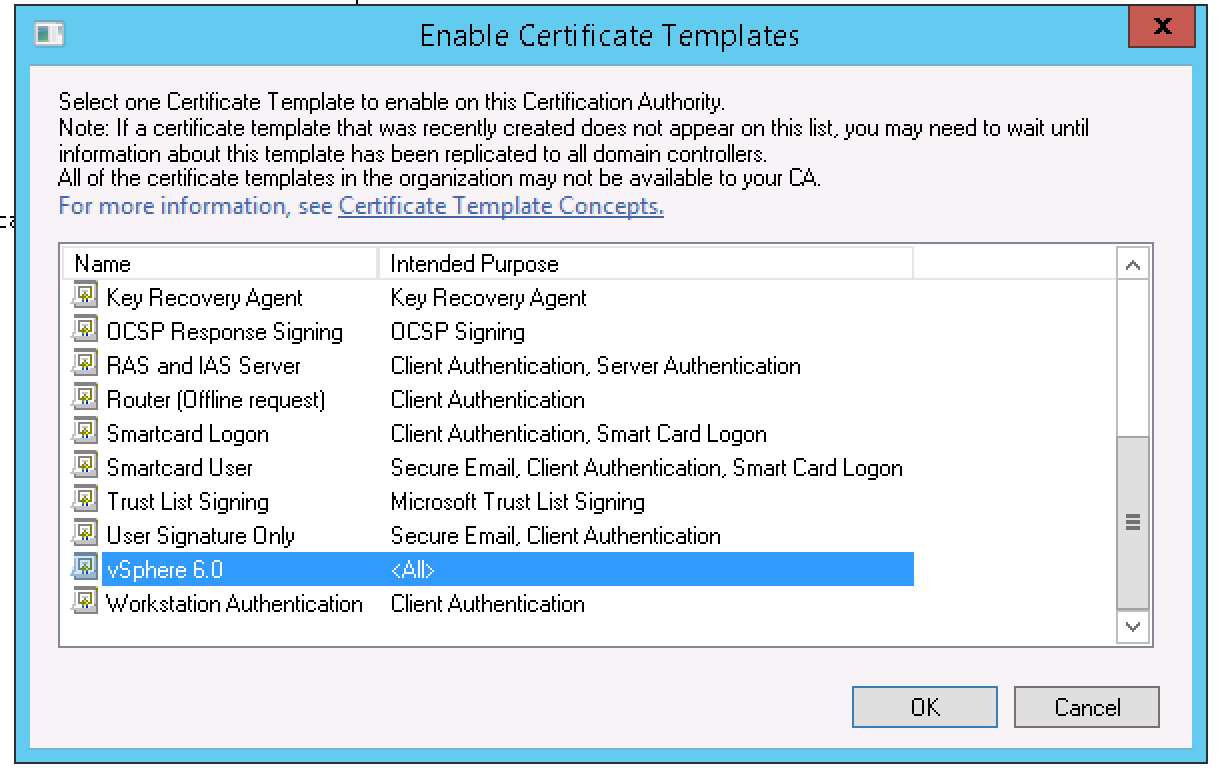 Creating A Vsphere 6 Certificate Template In Active Regarding Active Directory Certificate Templates