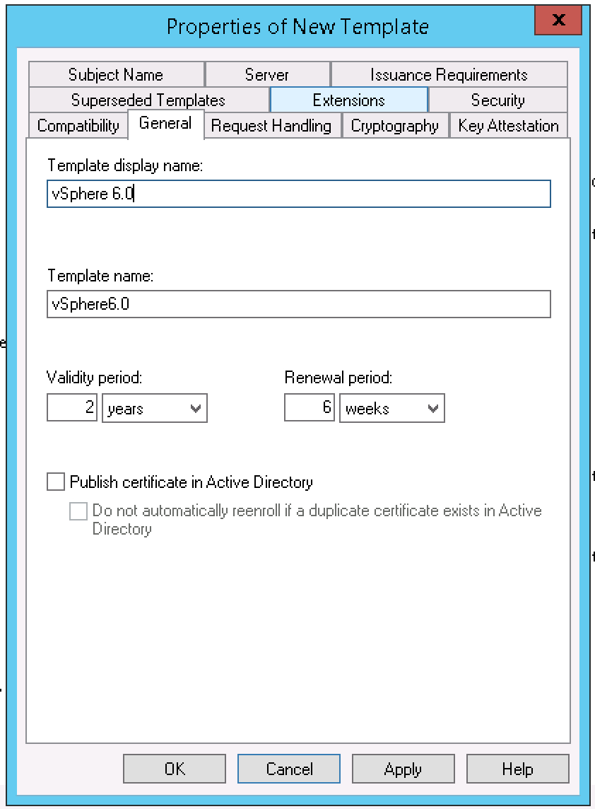 Creating A Vsphere 6 Certificate Template In Active Regarding Active Directory Certificate Templates