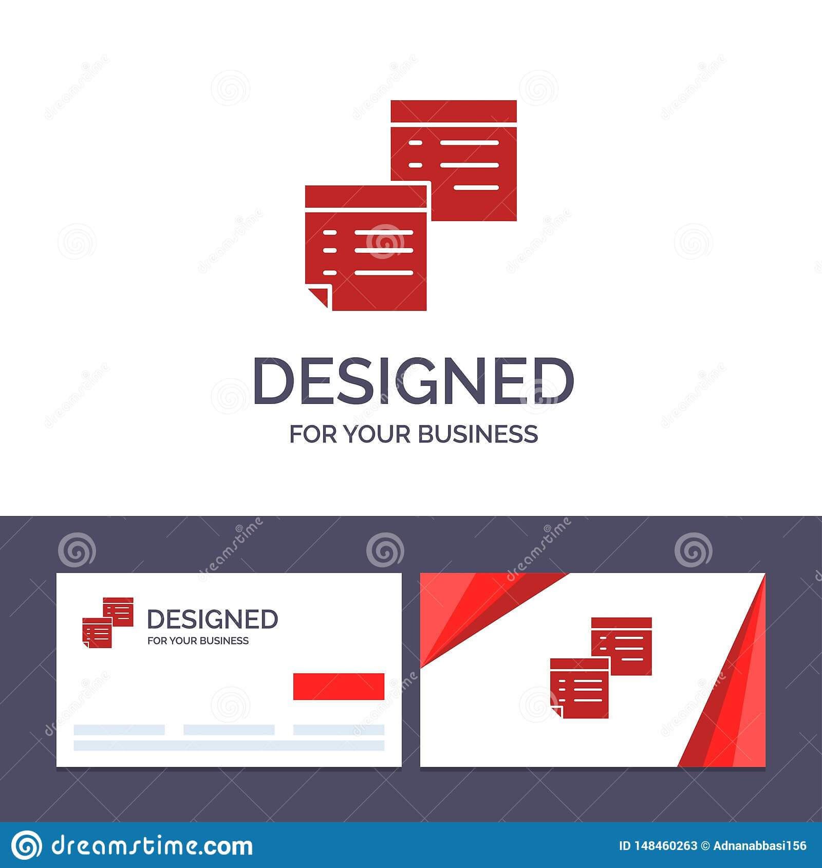 Creative Business Card And Logo Template Sticky, Files, Note For Pages Business Card Template