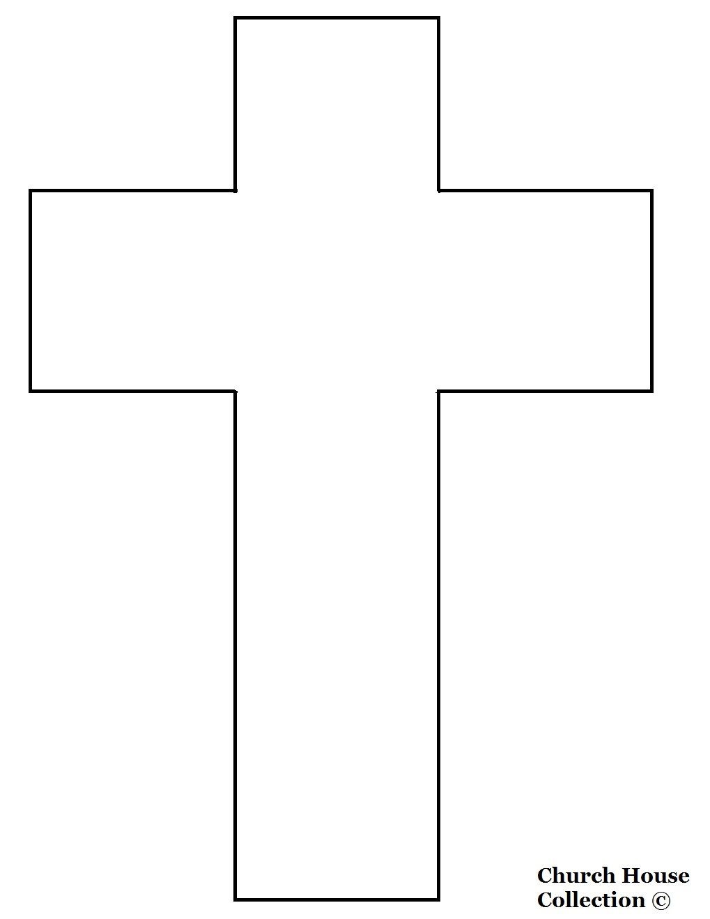 Cross Templates Printable | Cross Template  Printable Regarding First Holy Communion Banner Templates