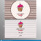 Cupcake Or Cake Business Card Template For Bakery Or Pastry regarding Cake Business Cards Templates Free