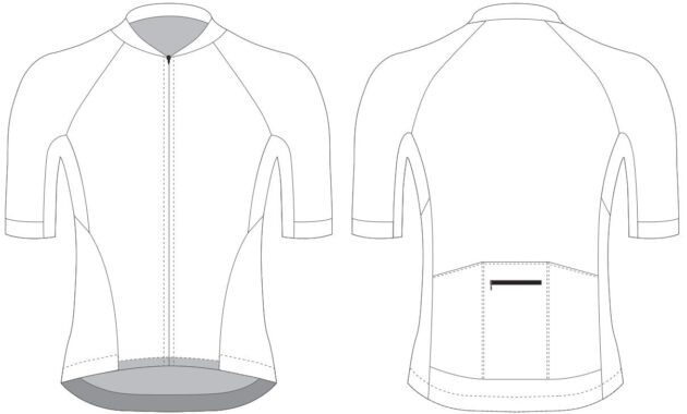 Custom Blank Cycling Jersey Design Template - Cyclingbox in Blank Cycling Jersey Template