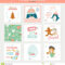 Cute Vector Christmas Cards And Stickers Stock Vector Within Christmas Note Card Templates