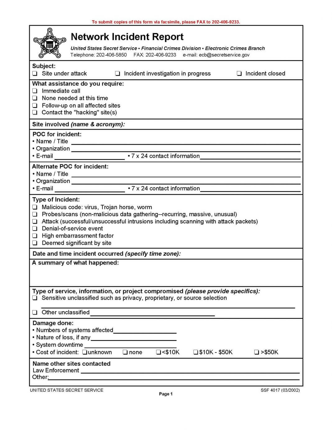 Cyber Security Incident Report Template Information Progress Intended For Computer Incident Report Template