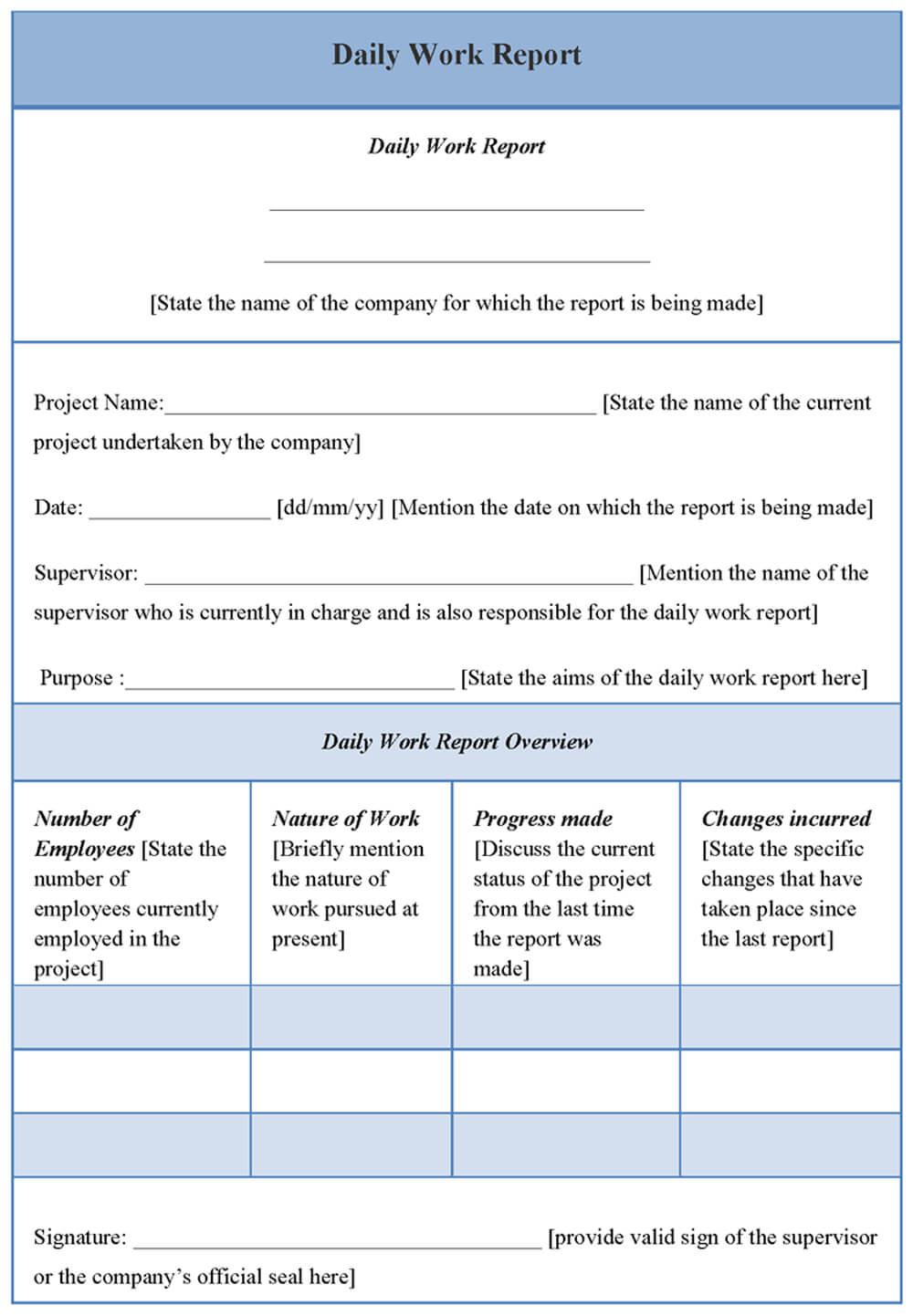 Daily Work Report Template | Report Template, Resume Intended For Daily Work Report Template