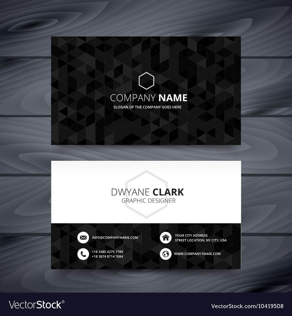 Dark Modern Business Card Design Template For Modern Business Card Design Templates