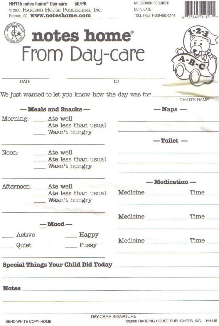 Daycare Daily Report Sheets Infant Reports For Printablei With Regard To Daycare Infant Daily Report Template