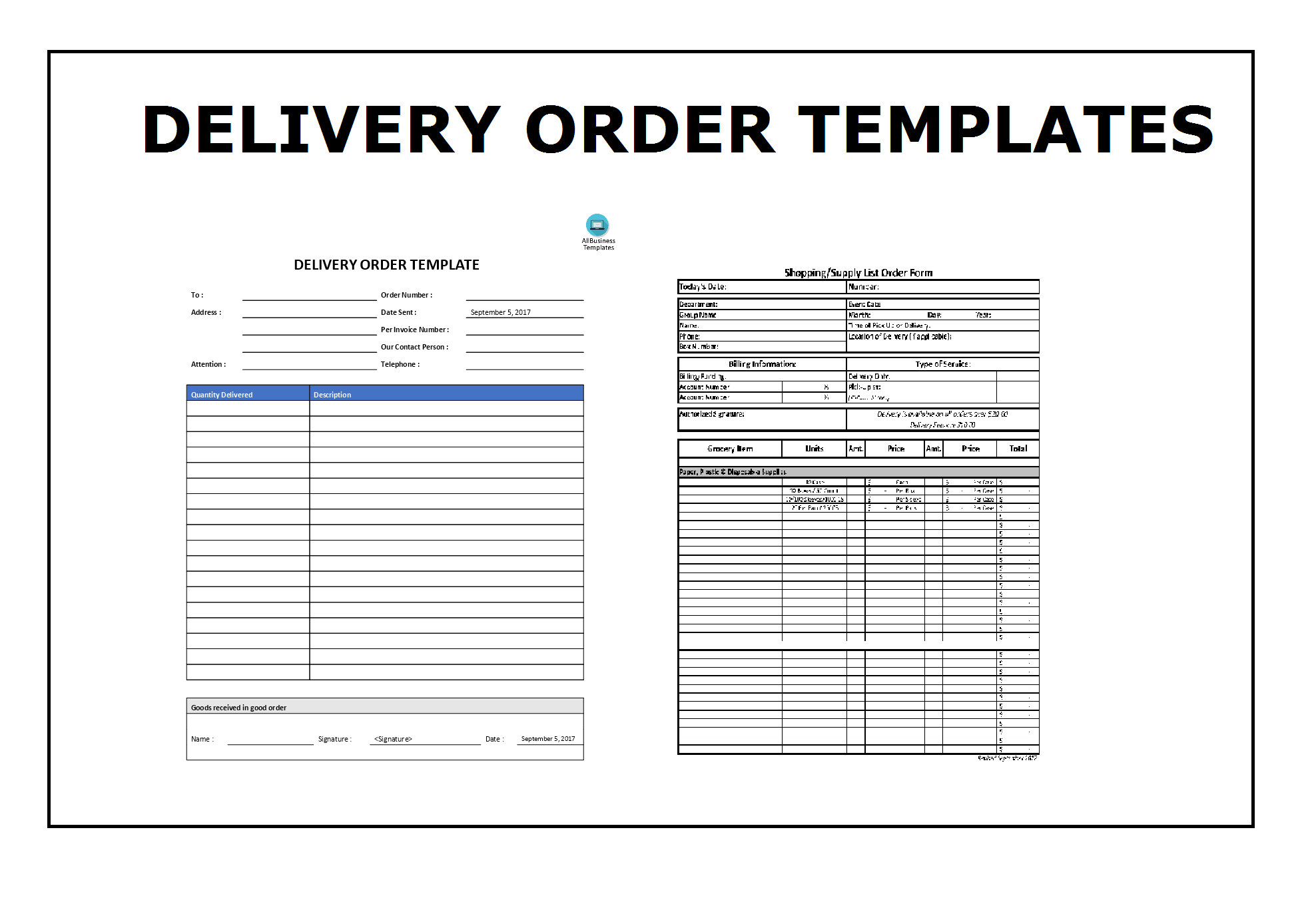 Delivery Order Template | Topics About Business Forms Regarding Proof Of Delivery Template Word