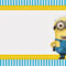 Despicable Me: Invitations And Party Free Printables Within Minion Card Template