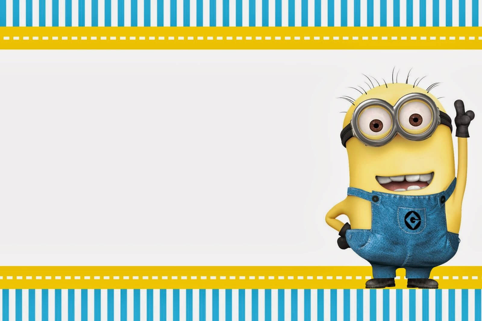 Despicable Me: Invitations And Party Free Printables Within Minion Card Template