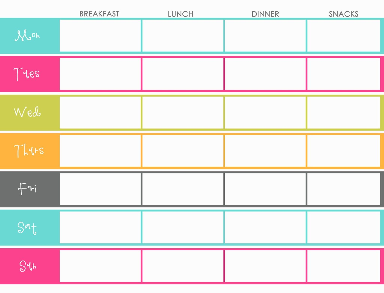 Diet Calender – Forza.mbiconsultingltd With Meal Plan Template Word