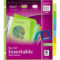 Discount Bulk Prices: Avery Big Tab Plastic Insertable Divider With 8 Tab Divider Template Word