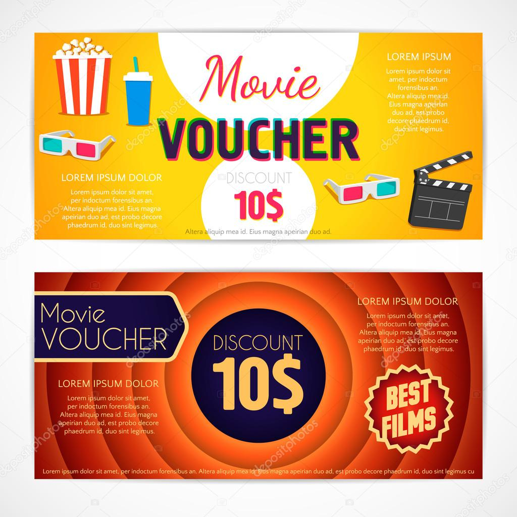 Discount Voucher Movie Template, Cinema Gift Certificate Pertaining To Movie Gift Certificate Template