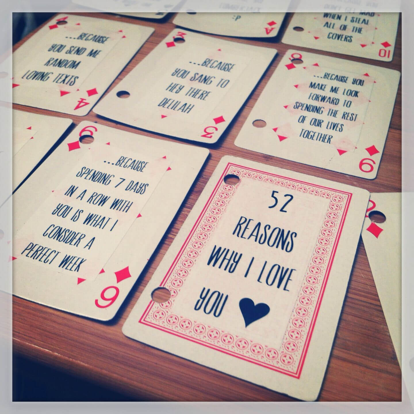 Diy 52 Things I Love About You Deck Cards Gift | Cards For For 52 Things I Love About You Deck Of Cards Template