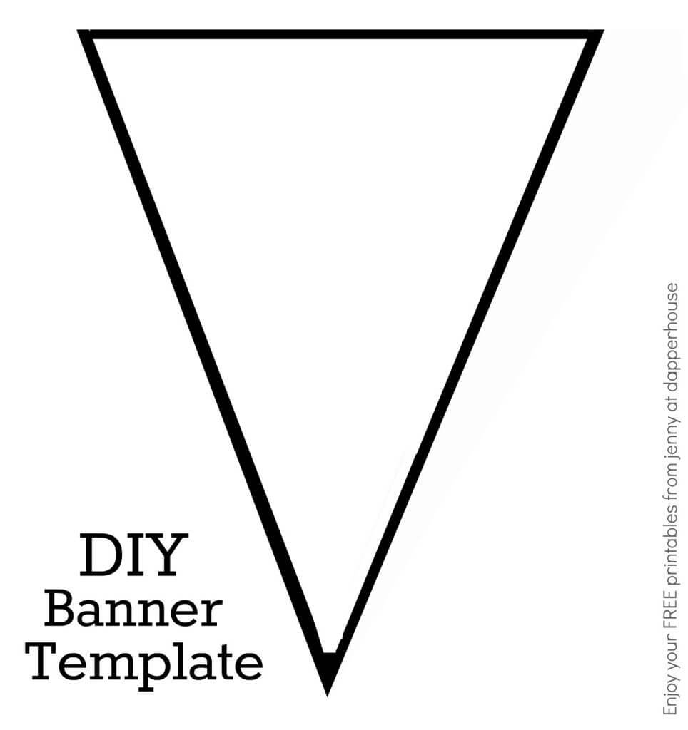 Diy Banner Template Free Printable From Jenny At Dapperhouse Within Free Printable Banner Templates For Word