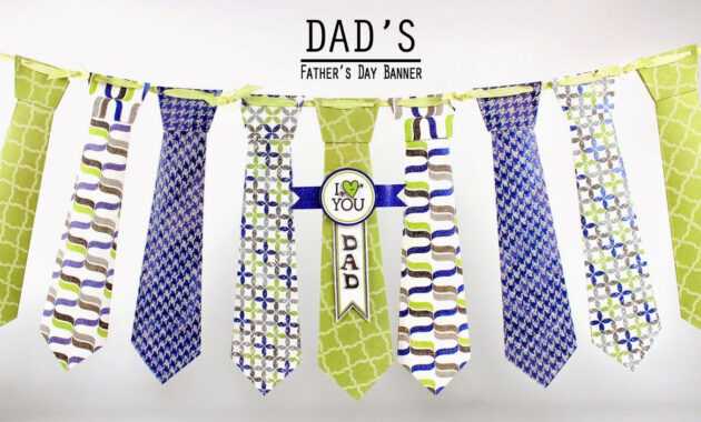 Diy Cupcake Holders | Fathers Day Banner, Fathers Day, Banner throughout Tie Banner Template