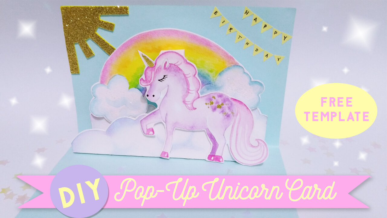 Diy Pop Up Unicorn Birthday Card | Kindness Confetti Within Diy Pop Up Cards Templates
