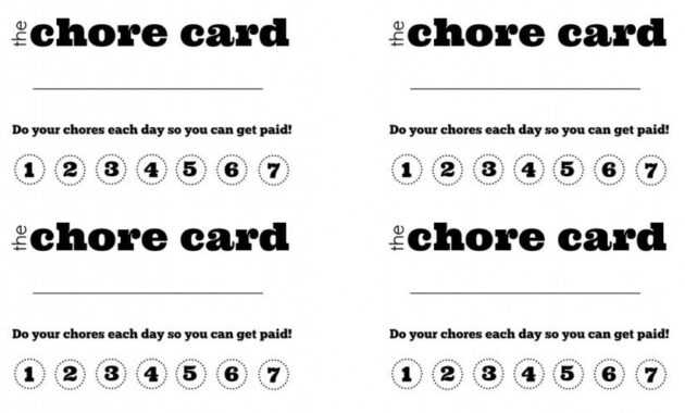 Diy Printable Kid S Chore Punch Card | Chore Cards, Kids throughout Free Printable Punch Card Template