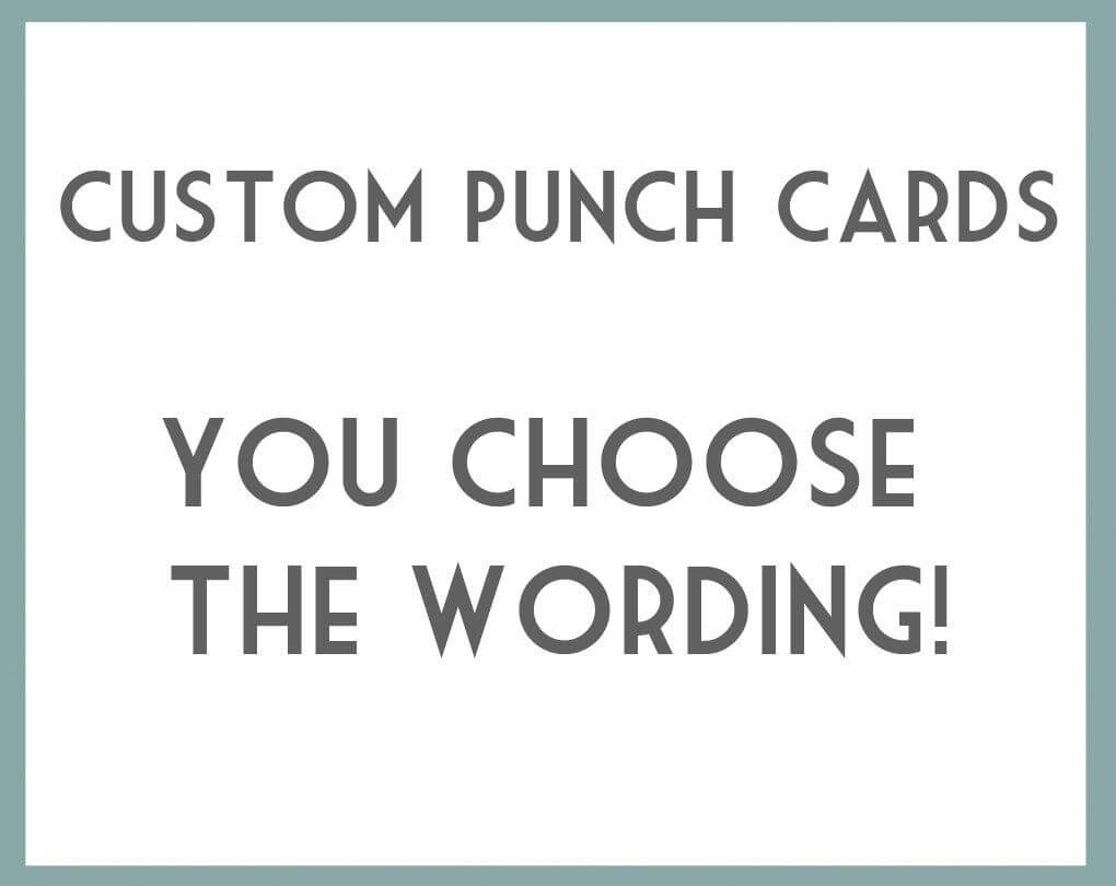 Diy Printable Punch Cards – You Choose Wording. This Is Within Free Printable Punch Card Template