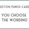 Diy Printable Punch Cards – You Choose Wording. This Is Within Reward Punch Card Template