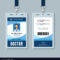 Doctor Id Badge Medical Identity Card Design Intended For Doctor Id Card Template