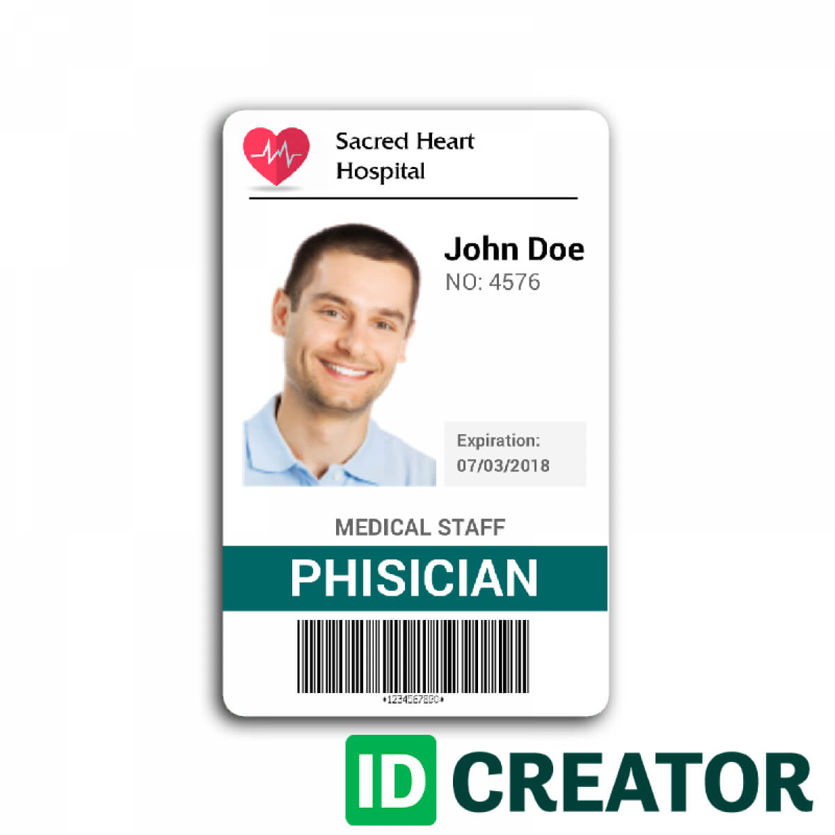 Doctor Id Card #2 | Id Card Template, Badge Template Pertaining To High School Id Card Template