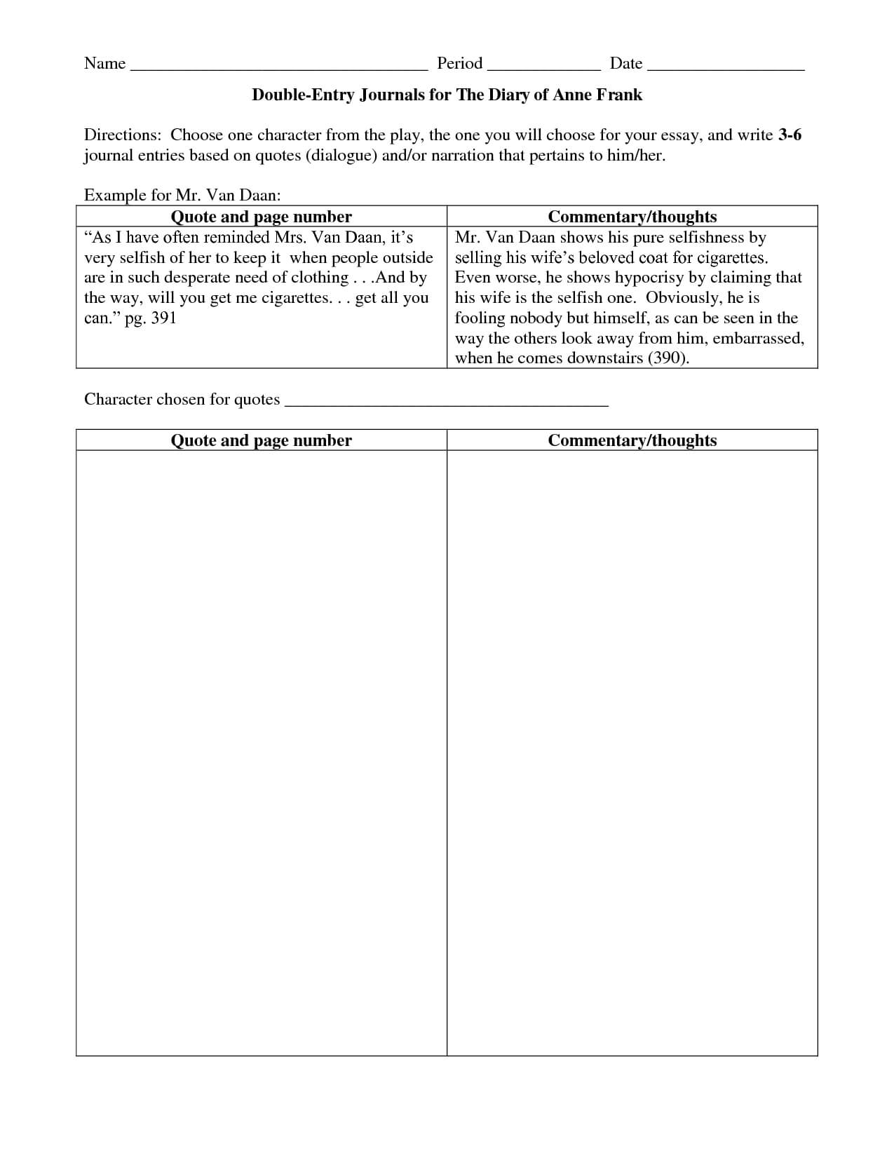 Double Entry Journals Examples | Double Entry Journal Throughout Double Entry Journal Template For Word