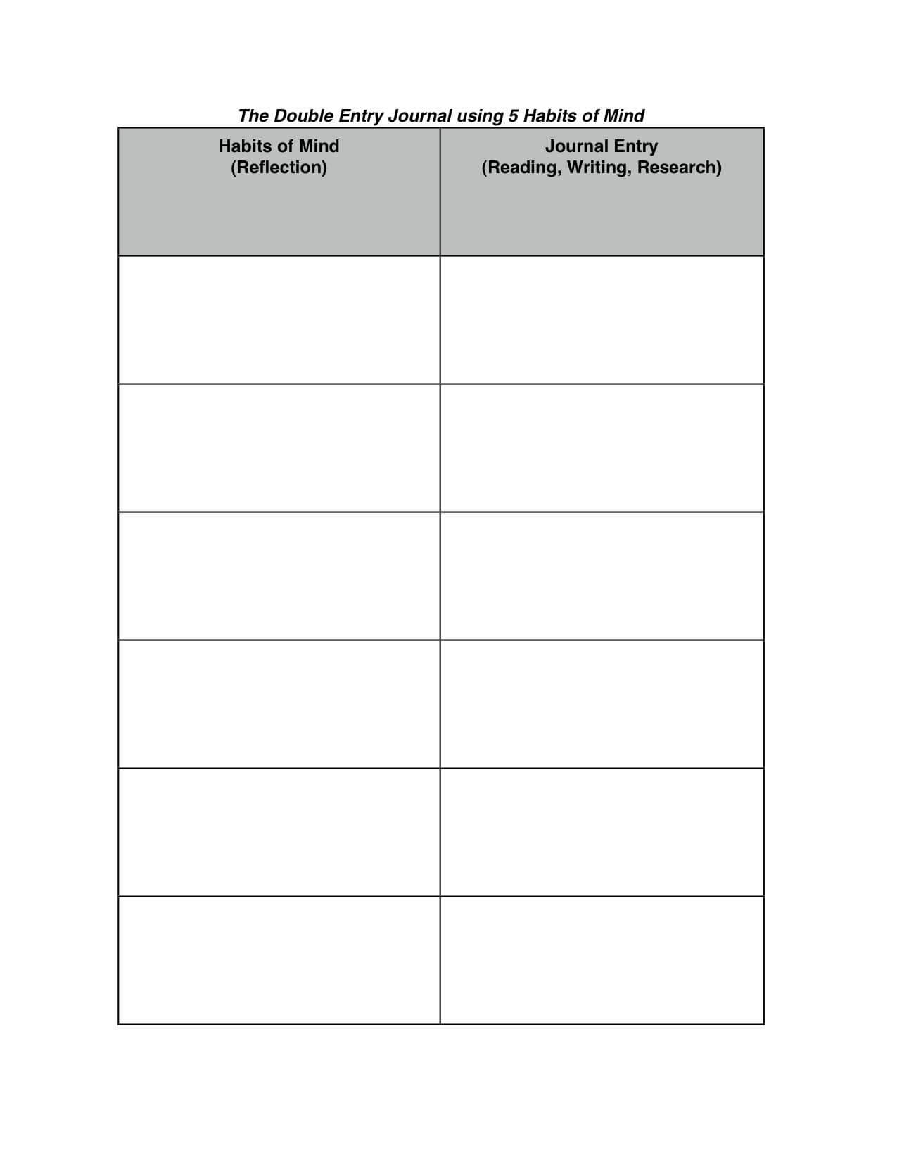 Double Entry Journals Examples – Google Search | Double For Double Entry Journal Template For Word