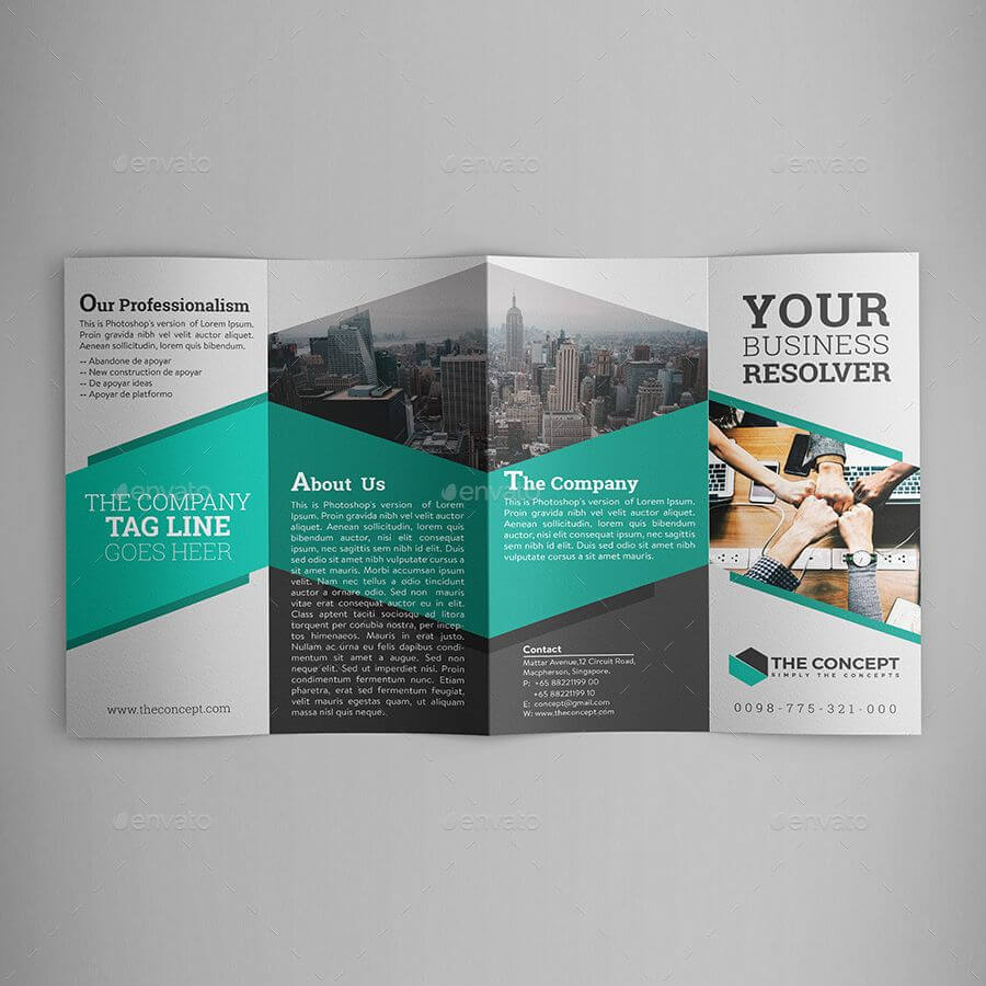 Double Gate Fold Brochure #sponsored #gate, #double For Gate Fold Brochure Template Indesign