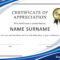 Download Certificate Of Appreciation For Employees 03 Within Printable Certificate Of Recognition Templates Free