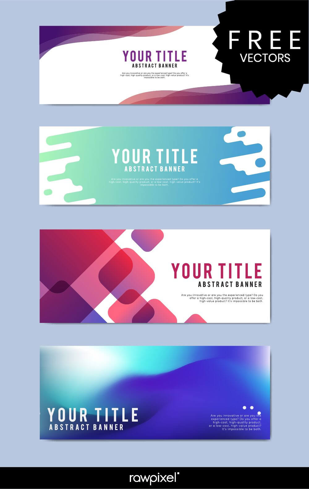 Download Free Modern Business Banner Templates At Rawpixel Inside Free Website Banner Templates Download