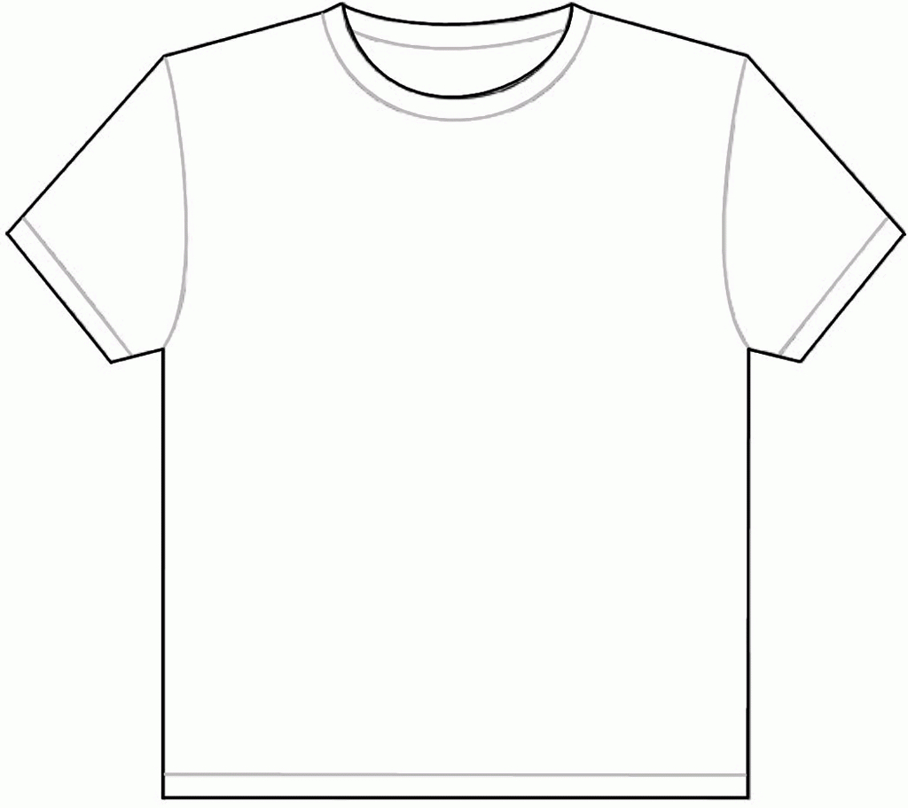 Download Or Print This Amazing Coloring Page: Best Photos Of Within Blank Tshirt Template Printable