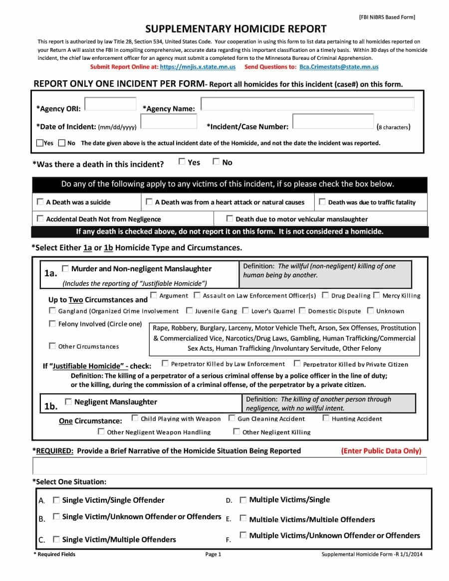 Download Police Report Template 20 | Police Report, Report Inside Blank Autopsy Report Template