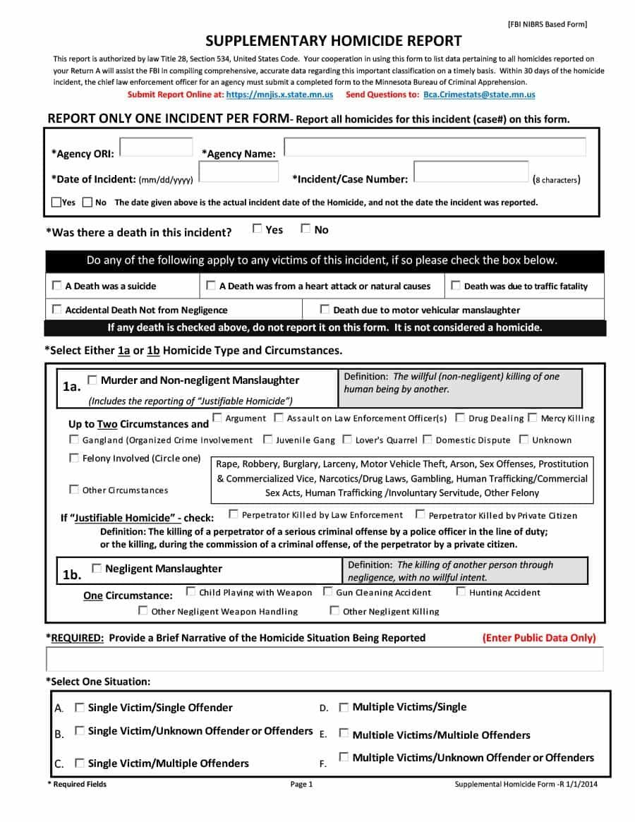 Download Police Report Template 20 | Police Report, Report Intended For Police Incident Report Template