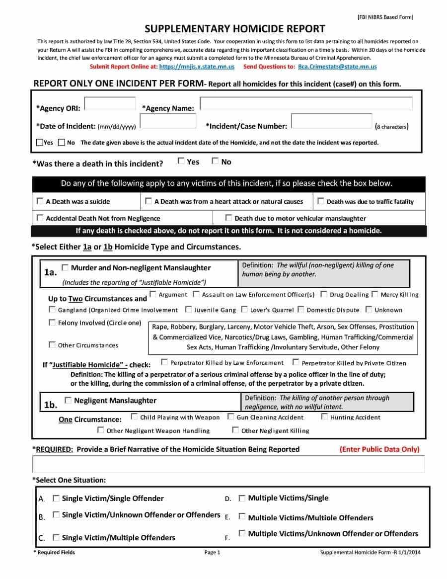 Download Police Report Template 20 | Police Report, Report Within Private Investigator Surveillance Report Template