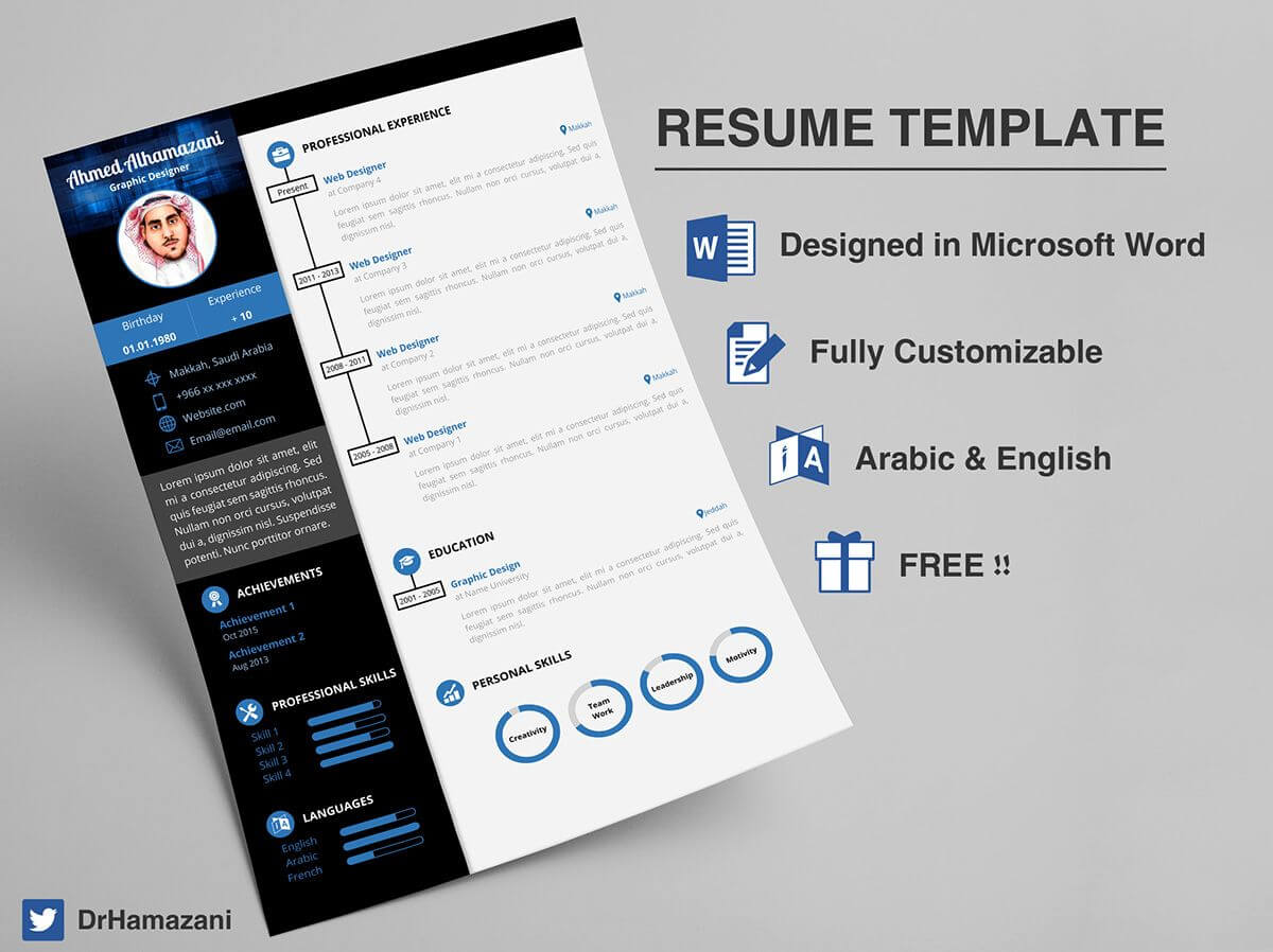Download The Unlimited Word Resume Template (Free) On Within Resume Templates Word 2013